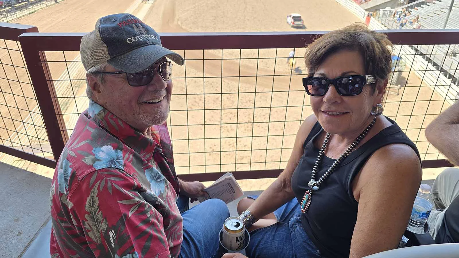 Skip and Taryn Schuman come to Cheyenne Frontier Days every year. They enjoyed the skybox experience over Chute 9 so much, they don't plan to ever sit in the grandstands again.