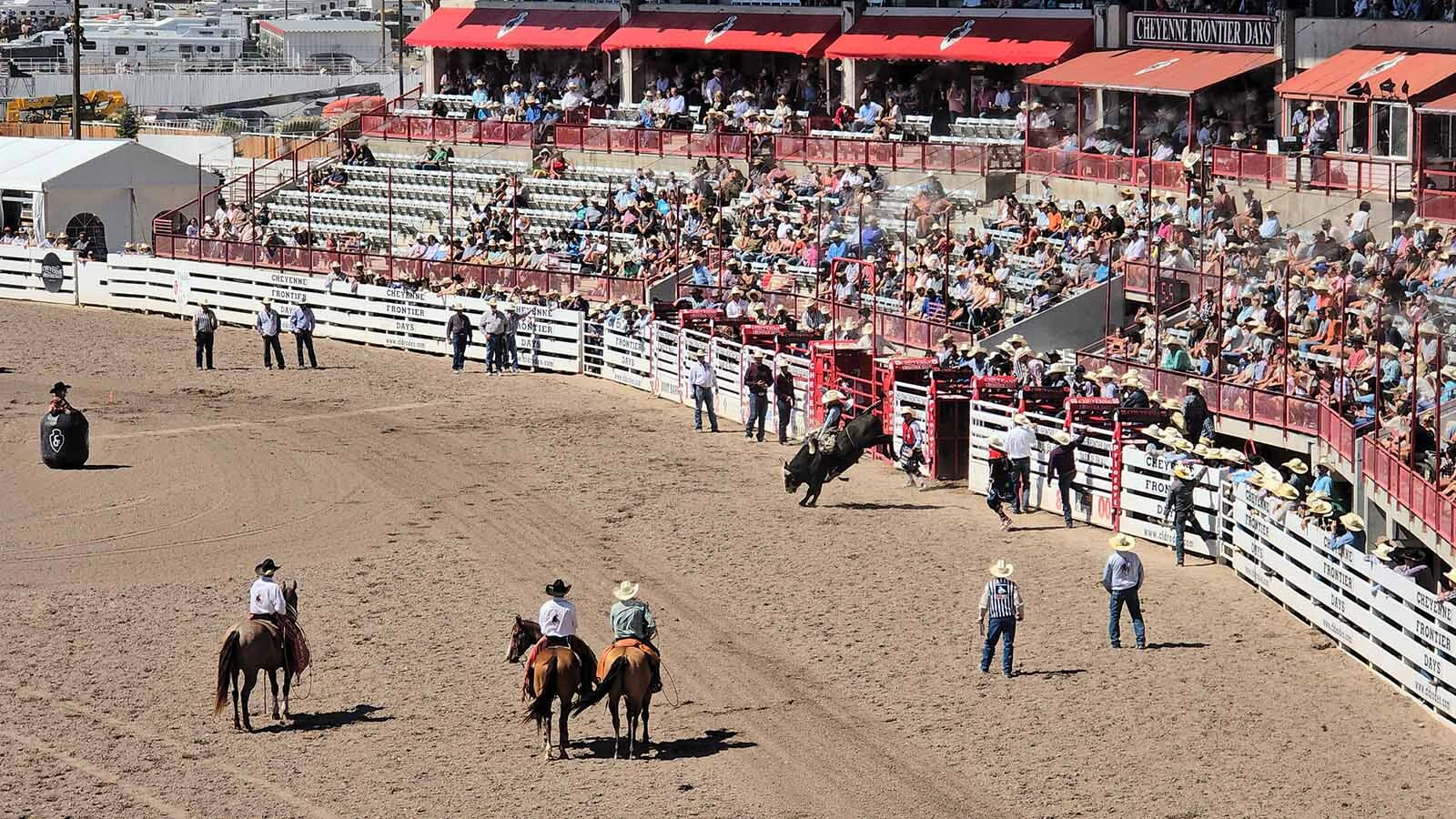The view from Cheyenne Frontier Days' new skyboxes made getting pictures and video easy-peasy.