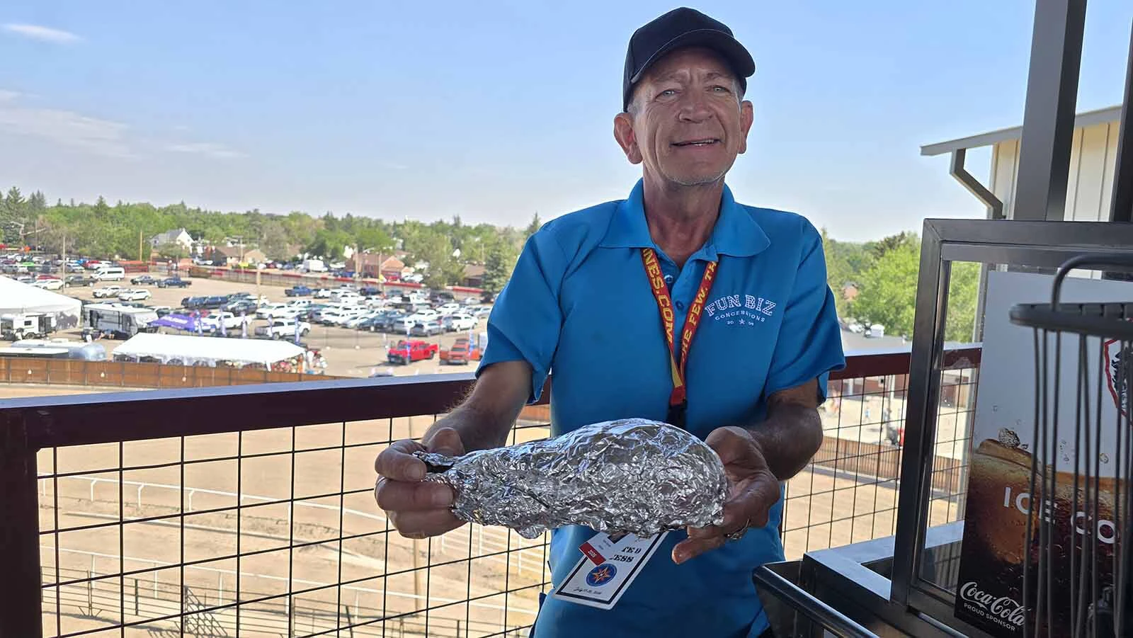 Turkey legs as big around as someone's arm are among the items for sale in Cheyenne Frontier Days new premium skybox experience.