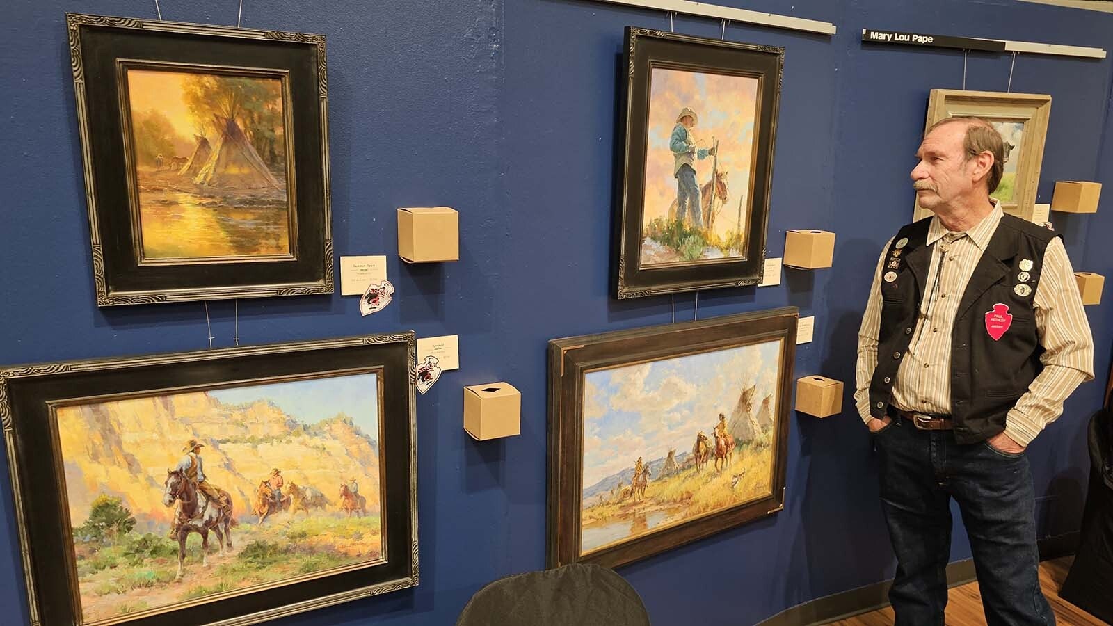 Artist Paul Kethley likes to explore light in his paintings, which are drawn from Wyoming settings and history.