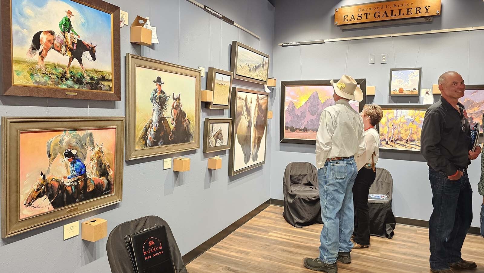 Western art covers the walls and captures eyeballs in every corner of the Cheyenne Frontier Days Old West Museum for the Western Art Show. Some of the pieces go for as much as $12,000 each.
