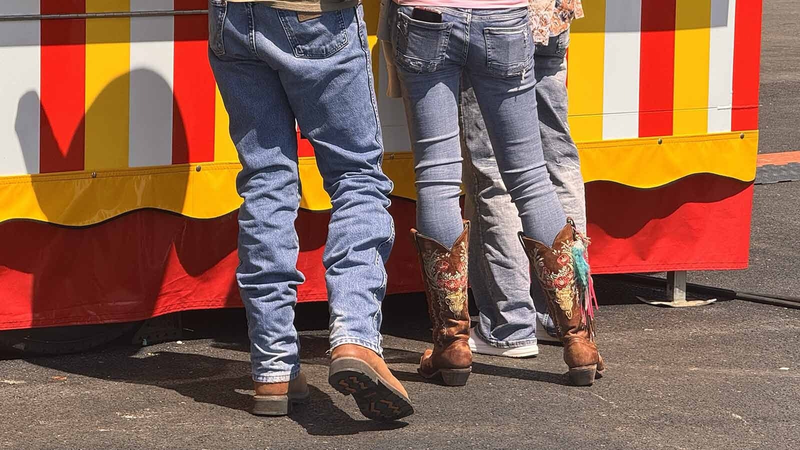 Jeans tucked into boots is one of the stereotypes on the CFD Bingo card. While tens of thousands of out-of-state visitors flock to Cheyenne Frontier Days every year, locals love it too. And one of the more popular things they do is play CFD Bingo, a light-hearted game of spot the stereotype.