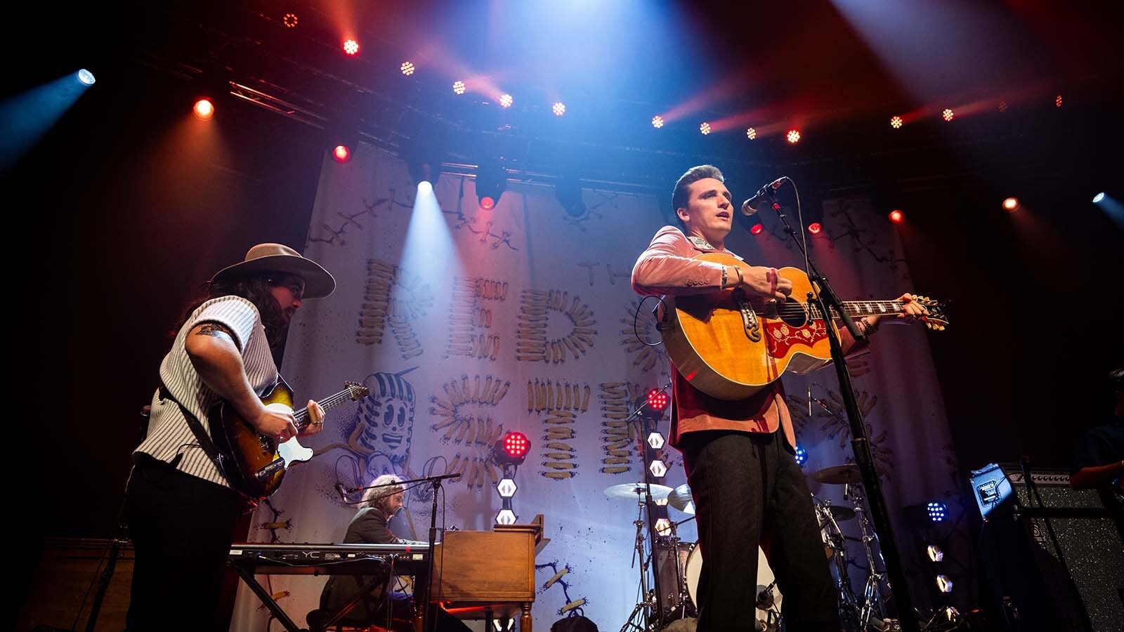 The Red Clay Strays performs with Cameron Whitcomb on July 19, 2026, at Cheyenne Frontier Days.