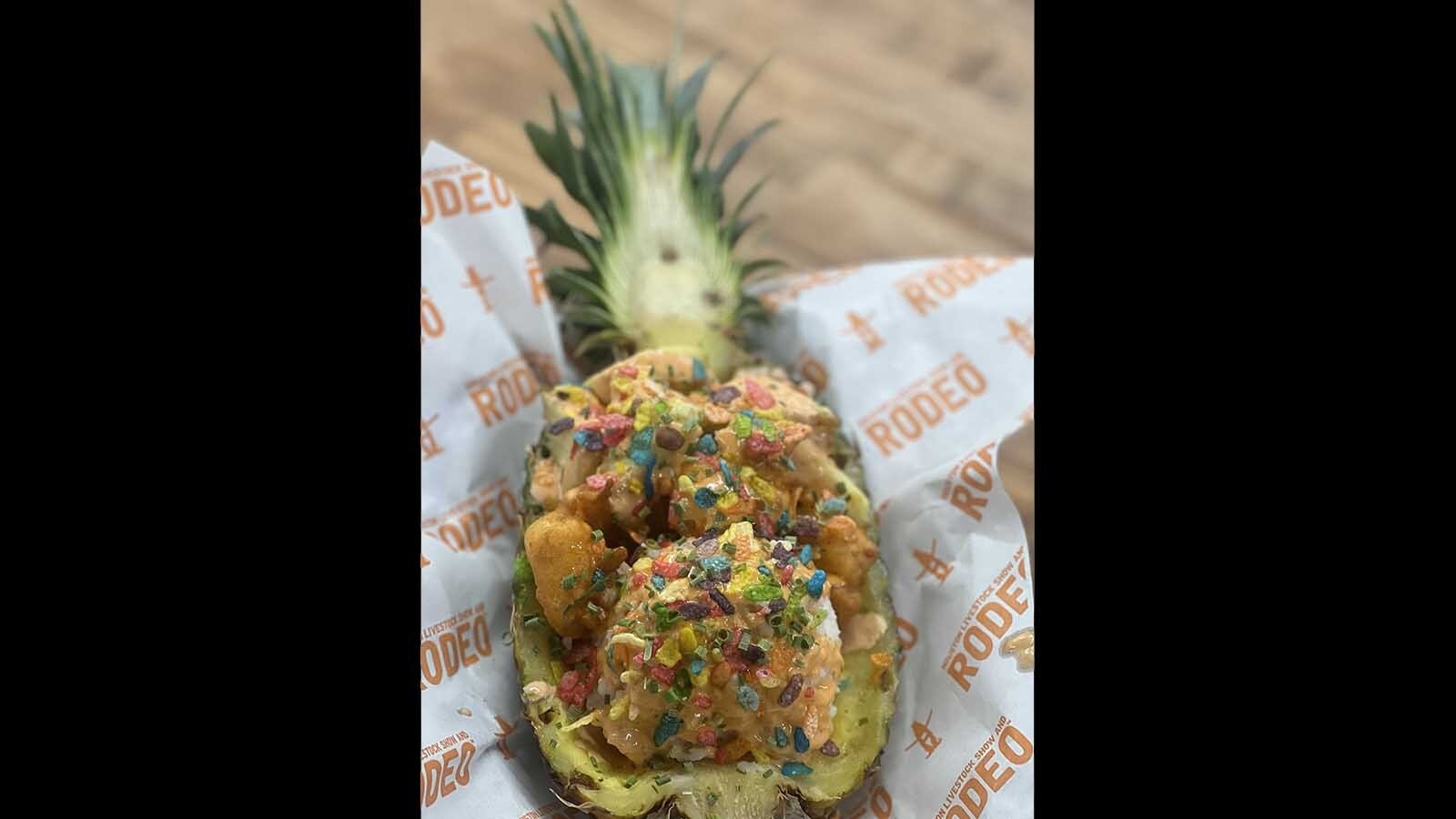 The pineapple bowl is one of the more popular and unique items available for Cheyenne Frontier Days foodies.