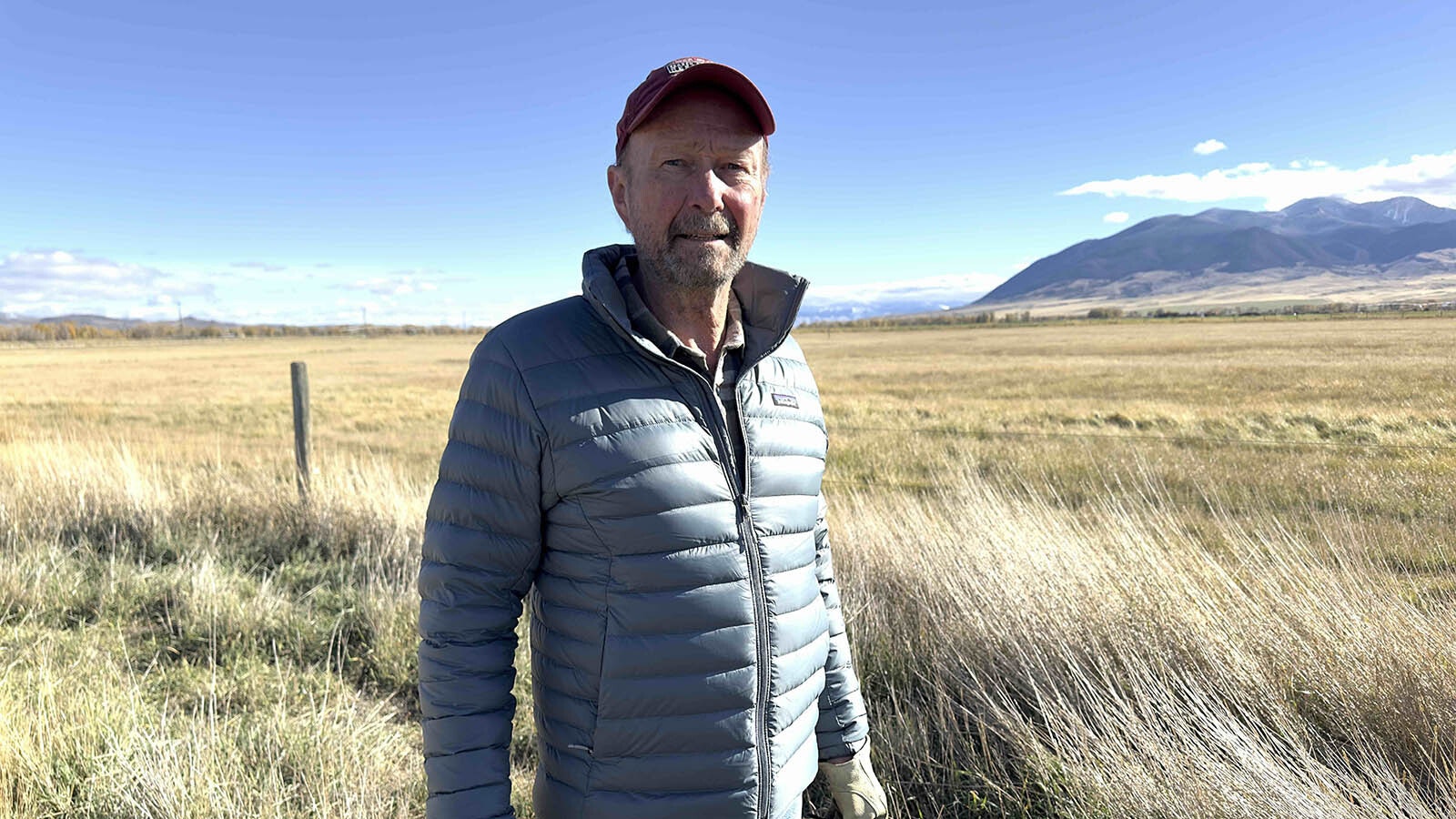 Bill Fraser on his property.