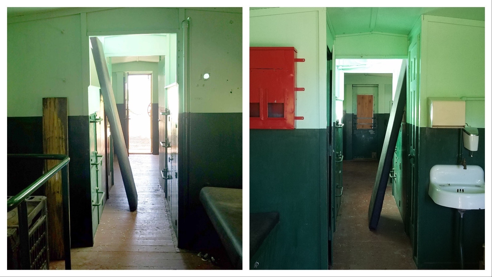 The interior of an old caboose at the Lake Owen trailhead in the Snowy Range Mountains  was a popular place for hikers and cyclists to rest. The interior was gutted by the Mullen Fire in 2020, and the entire caboose was demolished last week.