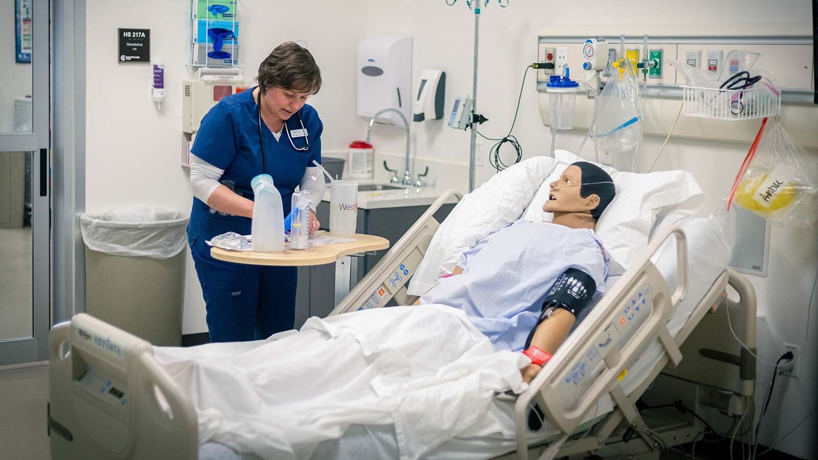 The Cadaver Lab at Central Wyoming College is where a select few students can dissect and learn on actual cadaver’s. It is the only community college in Wyoming that offers this opportunity. Nursing students who wish to participate in the Cadaver Lab must pass their anatomy class with an “A” and get instructor approval. They also work on dummies.