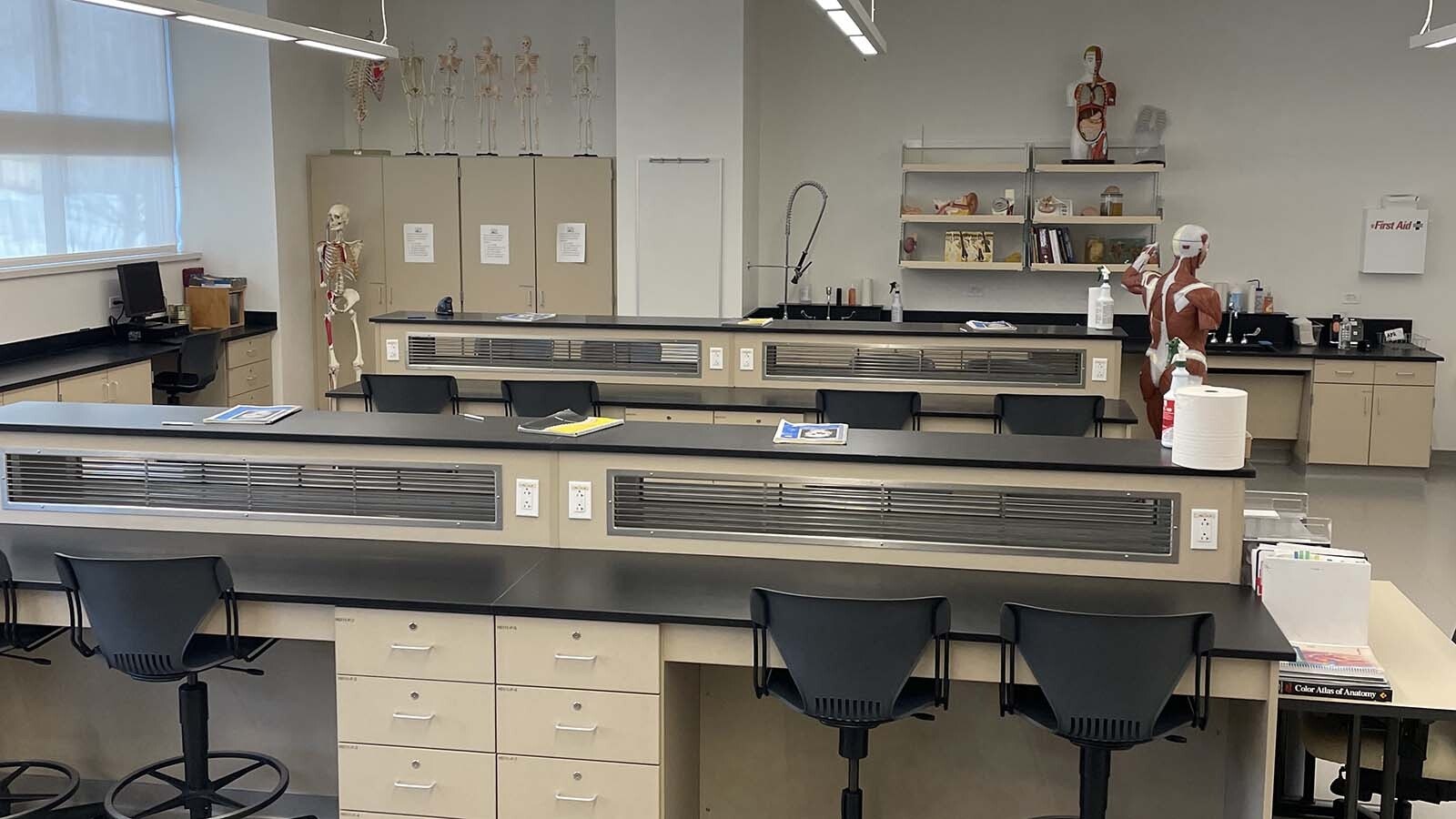 The Cadaver Lab at Central Wyoming College is where a select few students can dissect and learn on actual cadaver’s. It is the only community college in Wyoming that offers this opportunity. Nursing students who wish to participate in the Cadaver Lab must pass their anatomy class with an “A” and get instructor approval.