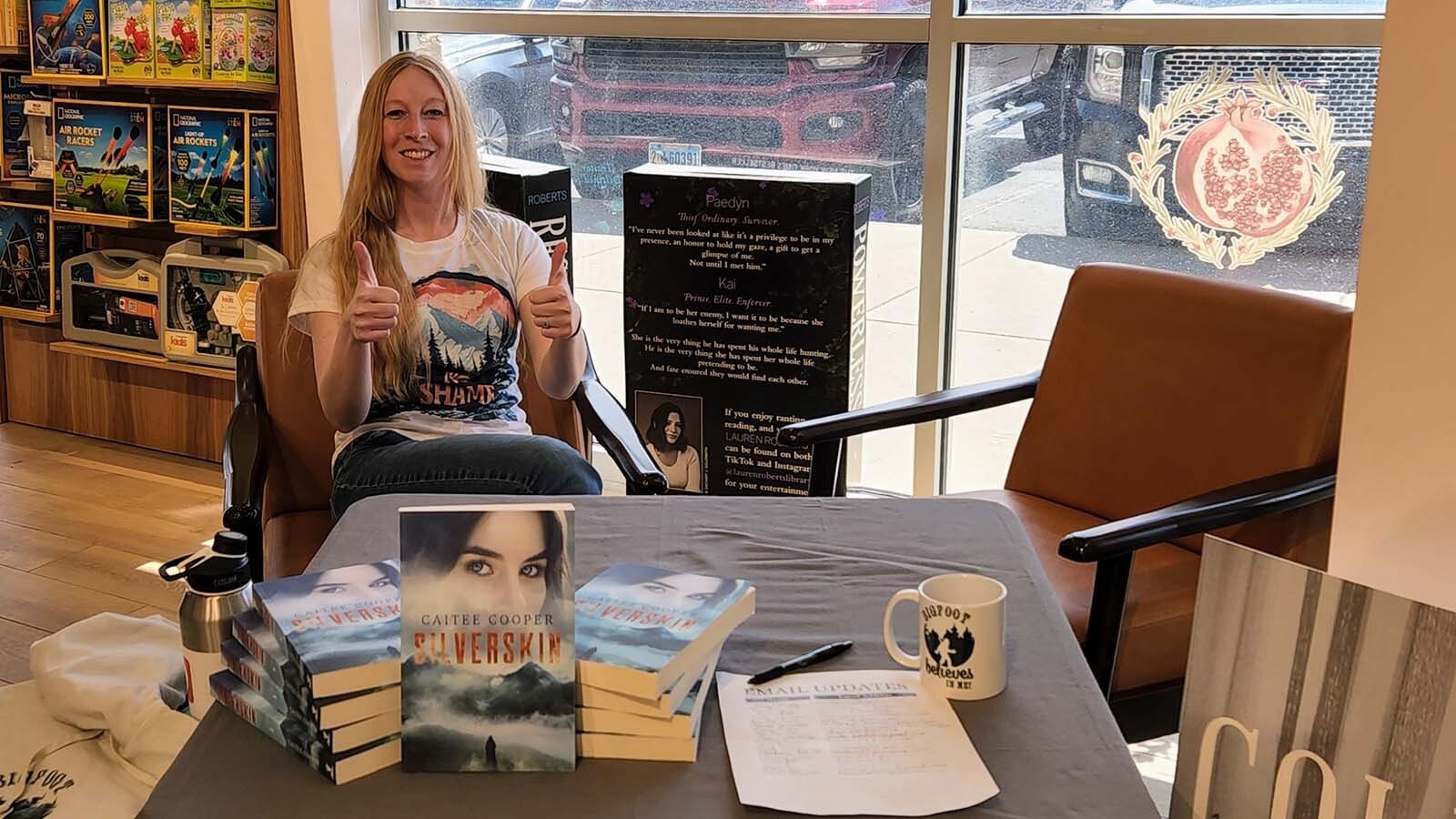 Caitee Cooper is eager to partner with Wyoming artisans, such as soap and candle makers, to create a unique niche for her contemporary fantasy trilogy, the Portlock series. She said she is inspired by the outdoors and legends to write her stories.