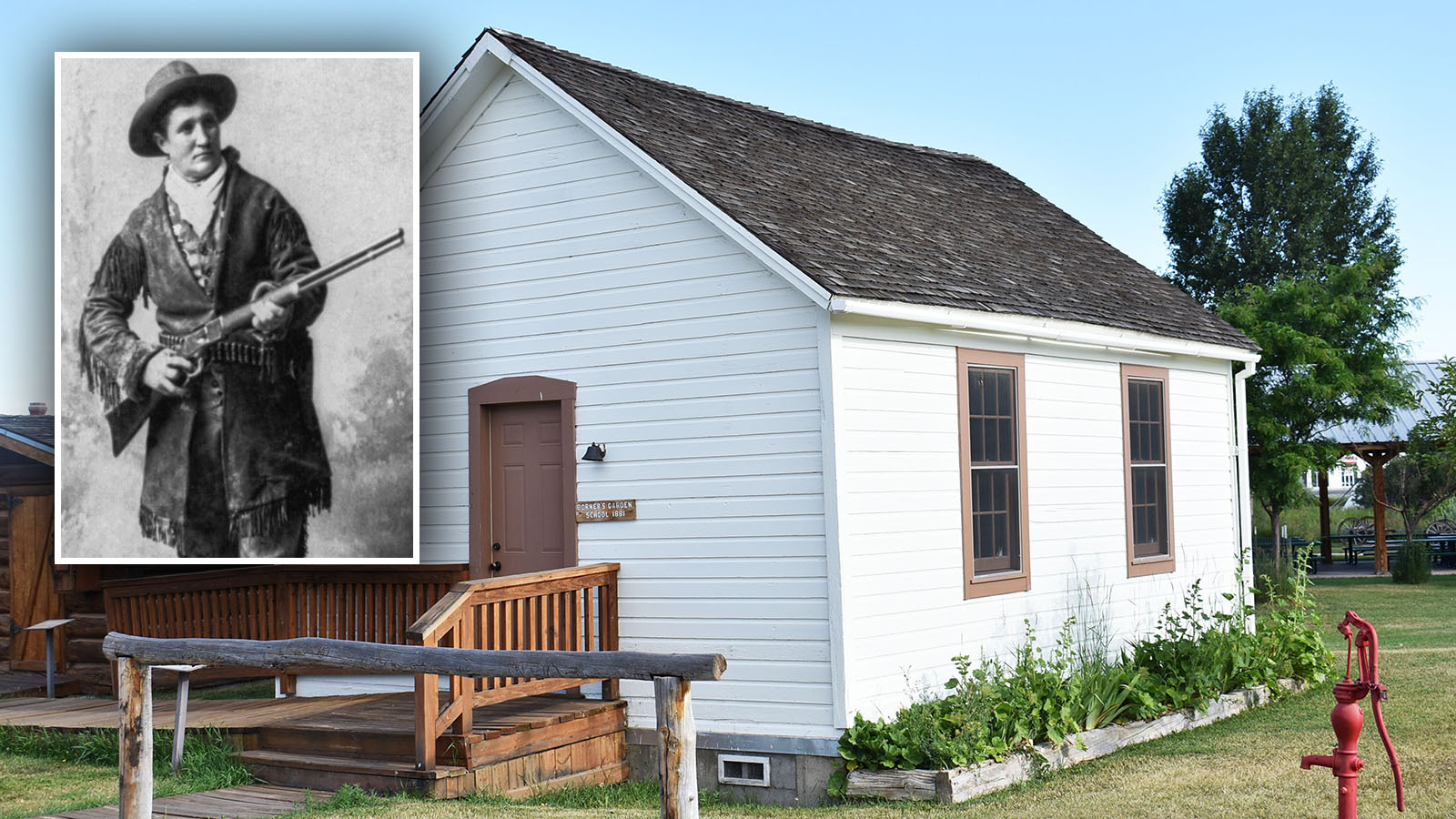Calamity Jane frequently visited her sister’s family at her Borner’s Garden homestead, despite clashes with Lena’s husband, John. After Lena’s early death, John moved the children to Greybull, leaving Borner’s Garden a ghost of frontier life.