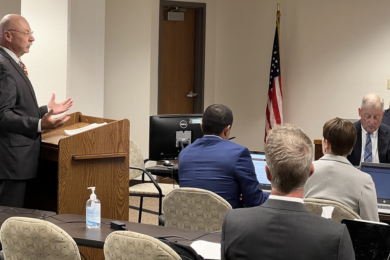 State Sen. Cale Case, R-Lander, testifies to the Wyoming Public Service Commission about proposed rate increases of nearly 30% by Rocky Mountain Power.