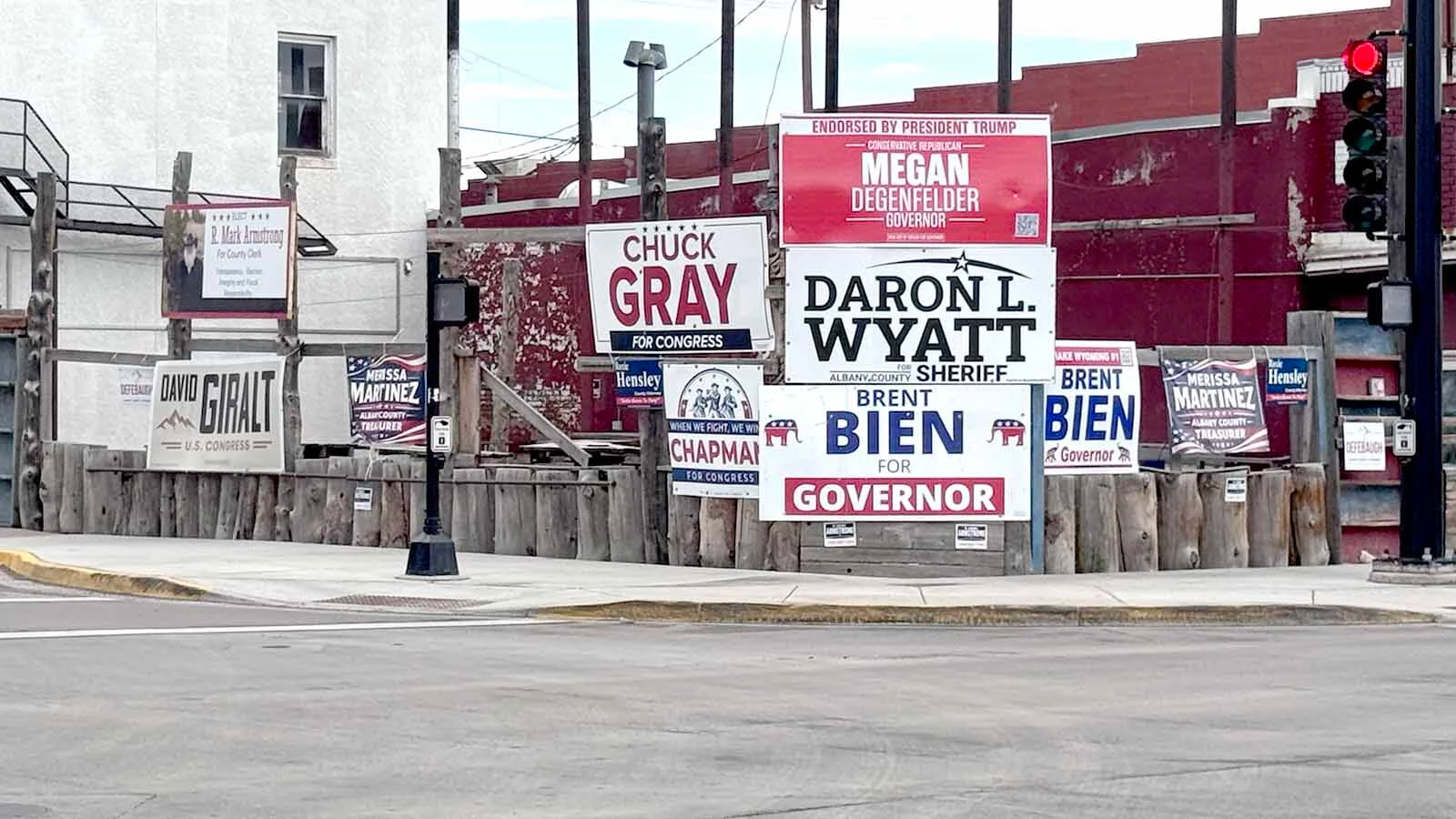Campaign signs Laramie IMG 7372 8 21 26
