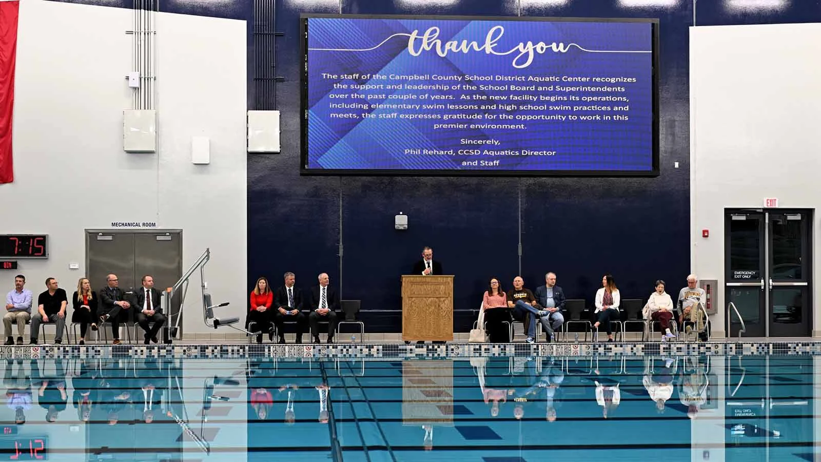 The Campbell County Aquatic Center opened in December, built with $38.5 million from mill levy money collected by the local recreation district.