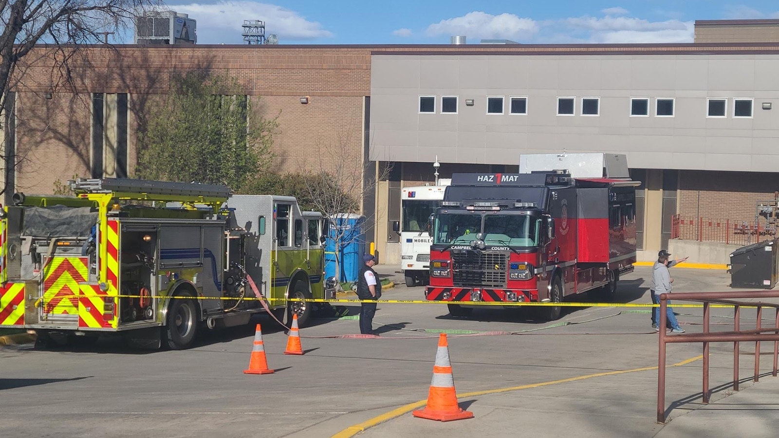 The Campbell County Courthouse was evacuated Tuesday after a report of a hazardous material was received.