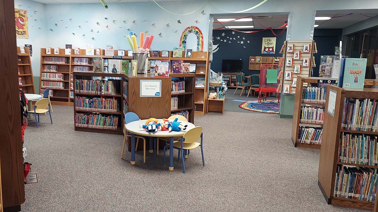 The children's section at the Campbell County Public Library in Gillette.