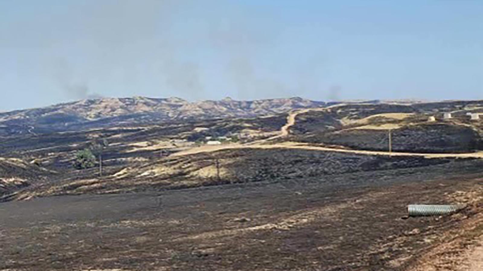 “It is emotionally wrenching to see this, but again, I am so thankful to the firefighters for saving our 1913 homestead house.  It will always be home,” wrote Mary Throne of her charred ranch in Campbell County.