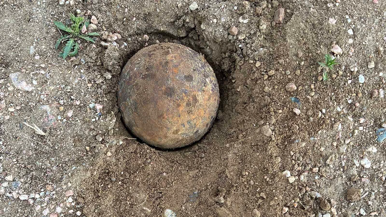 A family in Laramie County was trying to fix their well when a cannonball was unearthed on their land. “I didn't know what it was, but it looked like it could have been an ordinance,” said a family member.