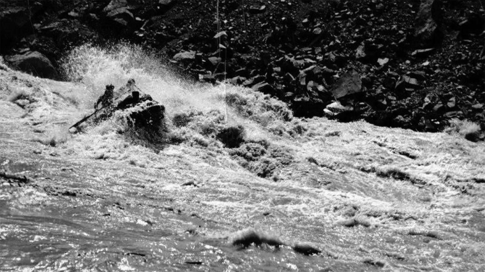 Before the Boysen Dam was completed in 1952, the Wind River would be swollen and muddy from the snowmelt. This made the race through the Wind River Canyon to be considered by competitors as one of the most dangerous whitewater course in the world.