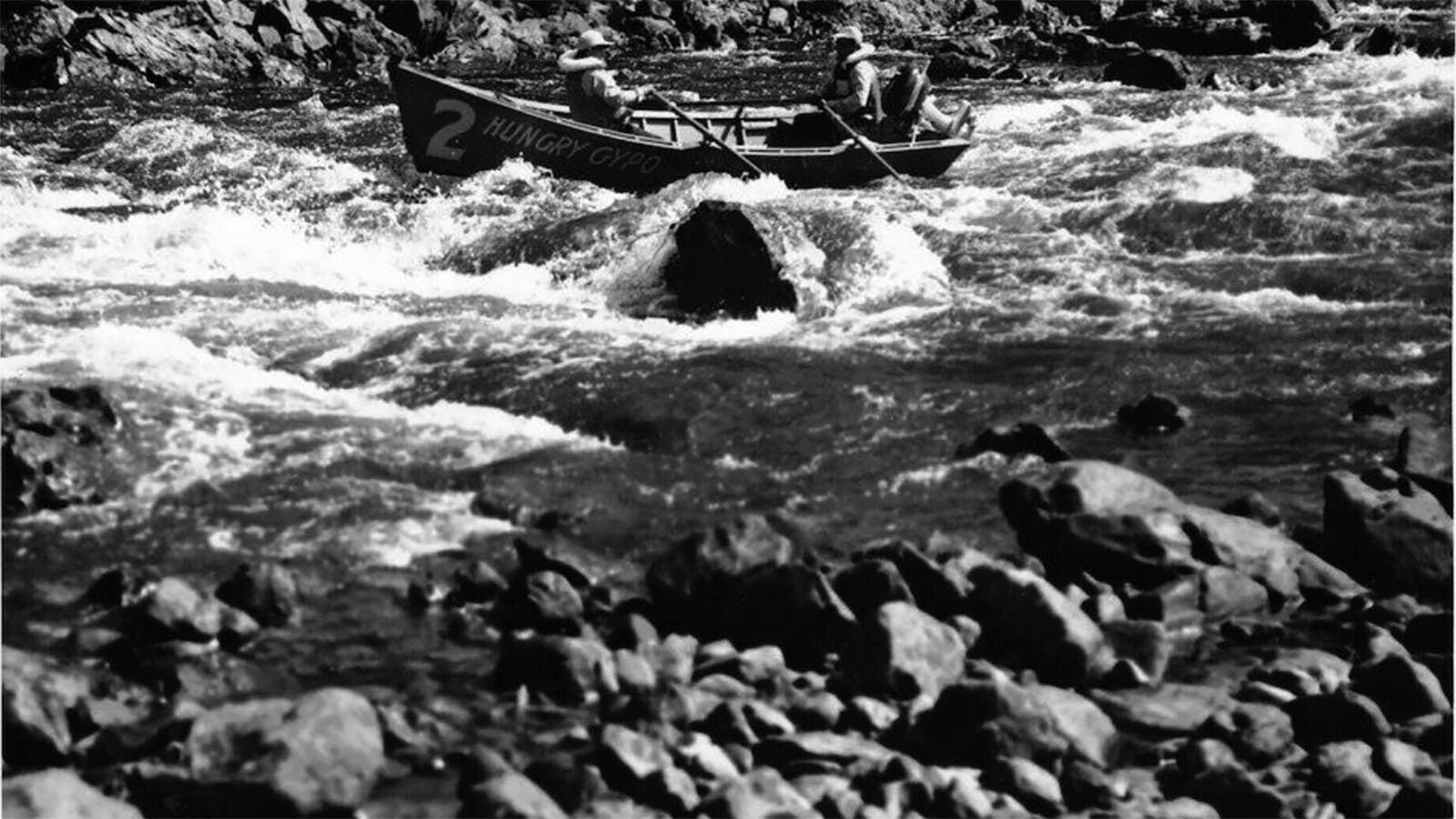 The Wind River was littered with rock obstacles that made the annual whitewater race that much more treacherous. It didn’t stop men of all ages from entering, however, and vying for the $1,000 purse.