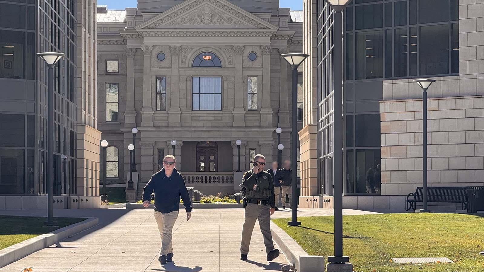 The Wyoming Capitol has been evacuated and put on lockdown Tuesday after a report of a suspected improvised explosive device (IED) in the building, the Wyoming Highway Patrol reports.