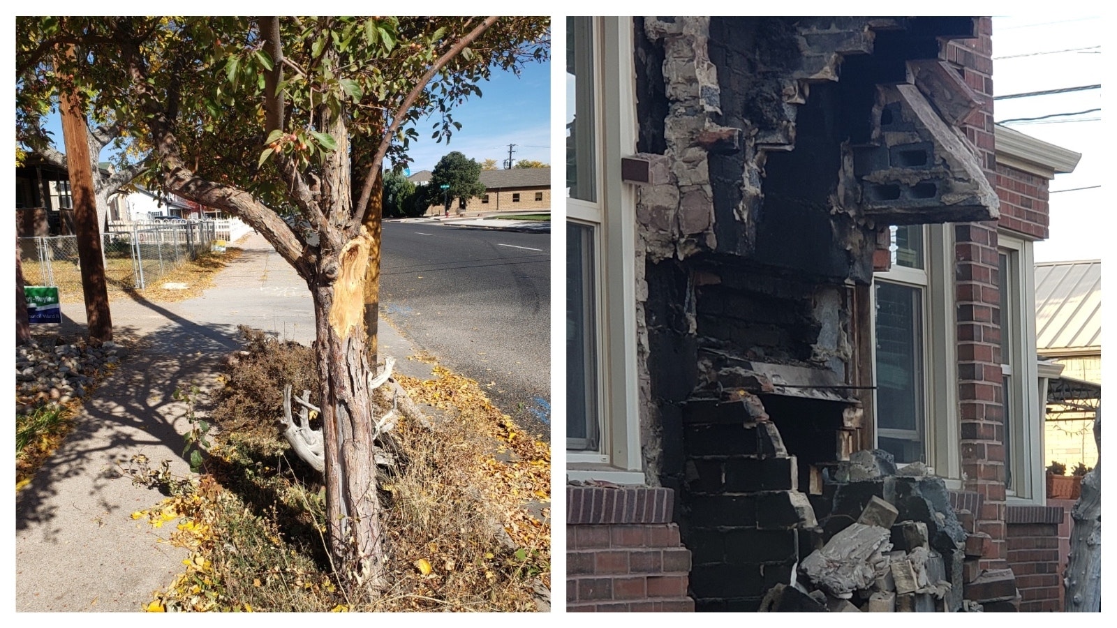 At least $30,000 in damage was caused when a truck plowed into the side of Bill Lembke's house in Cheyenne.