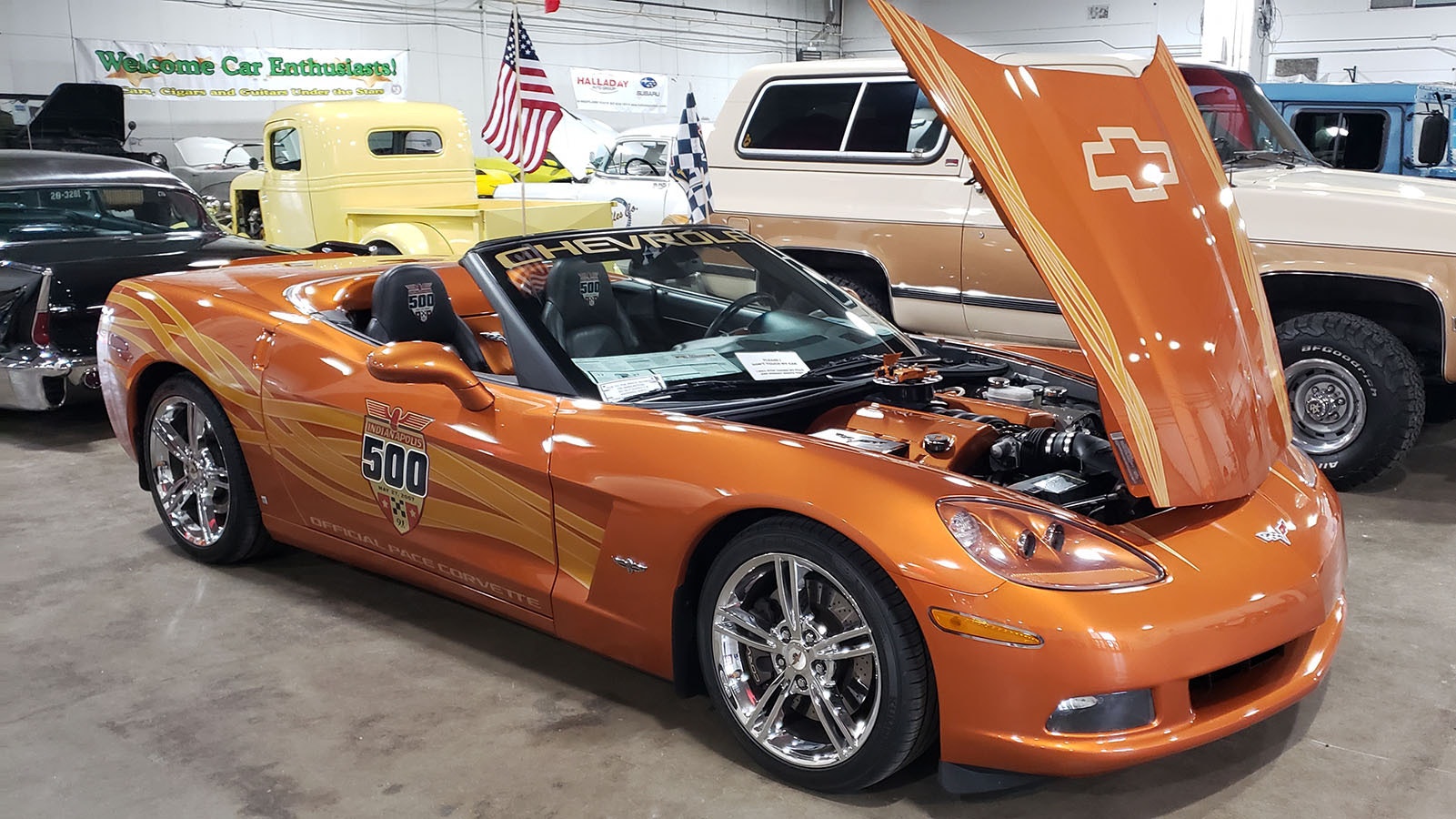 A 2007 Chevrolet Corvette Indy 500 owned by Steve Melius.