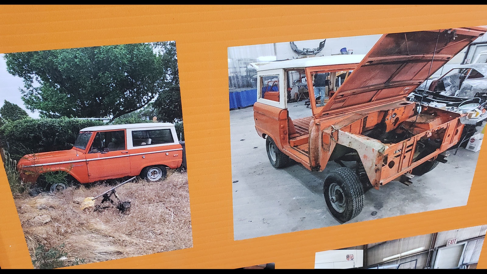 The condition of a 1976 Ford Bronco before Craig Rood rescued and restored it.