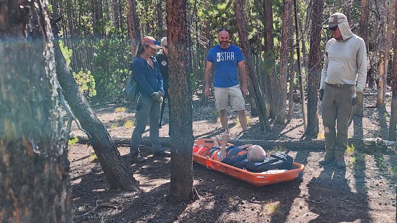 An already-busy year for Carbon County Search and Rescue got busier Monday when a mushroom hunter was stranded with a severely injured ankle deep in the Medicine Bow National Forest.