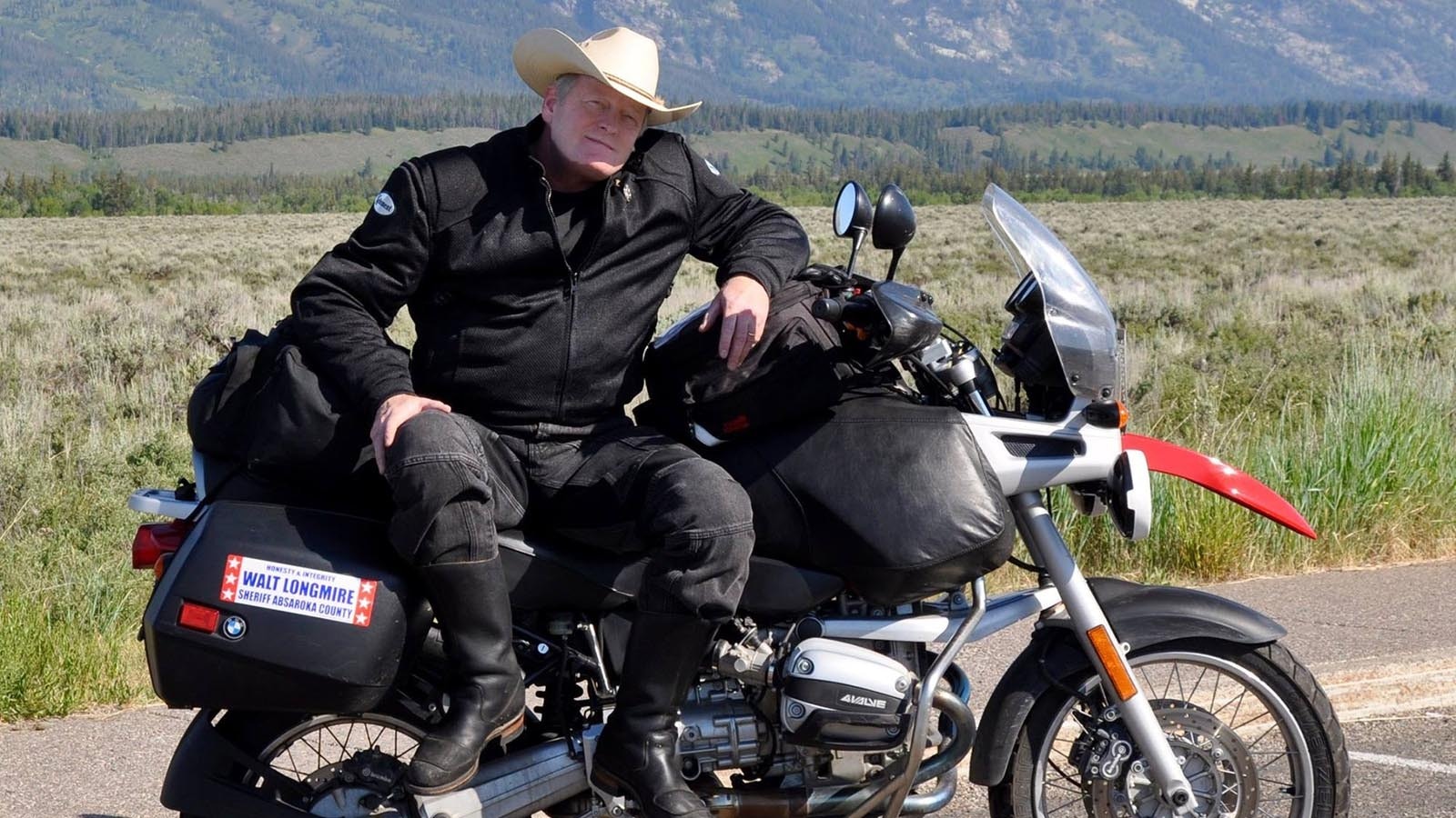 Craig Johnson loaded up and motorcycling through the Rock Springs and Red Desert areas of southwest Wyoming while researching his latest Walt Longmire novel, "Return to Sender."