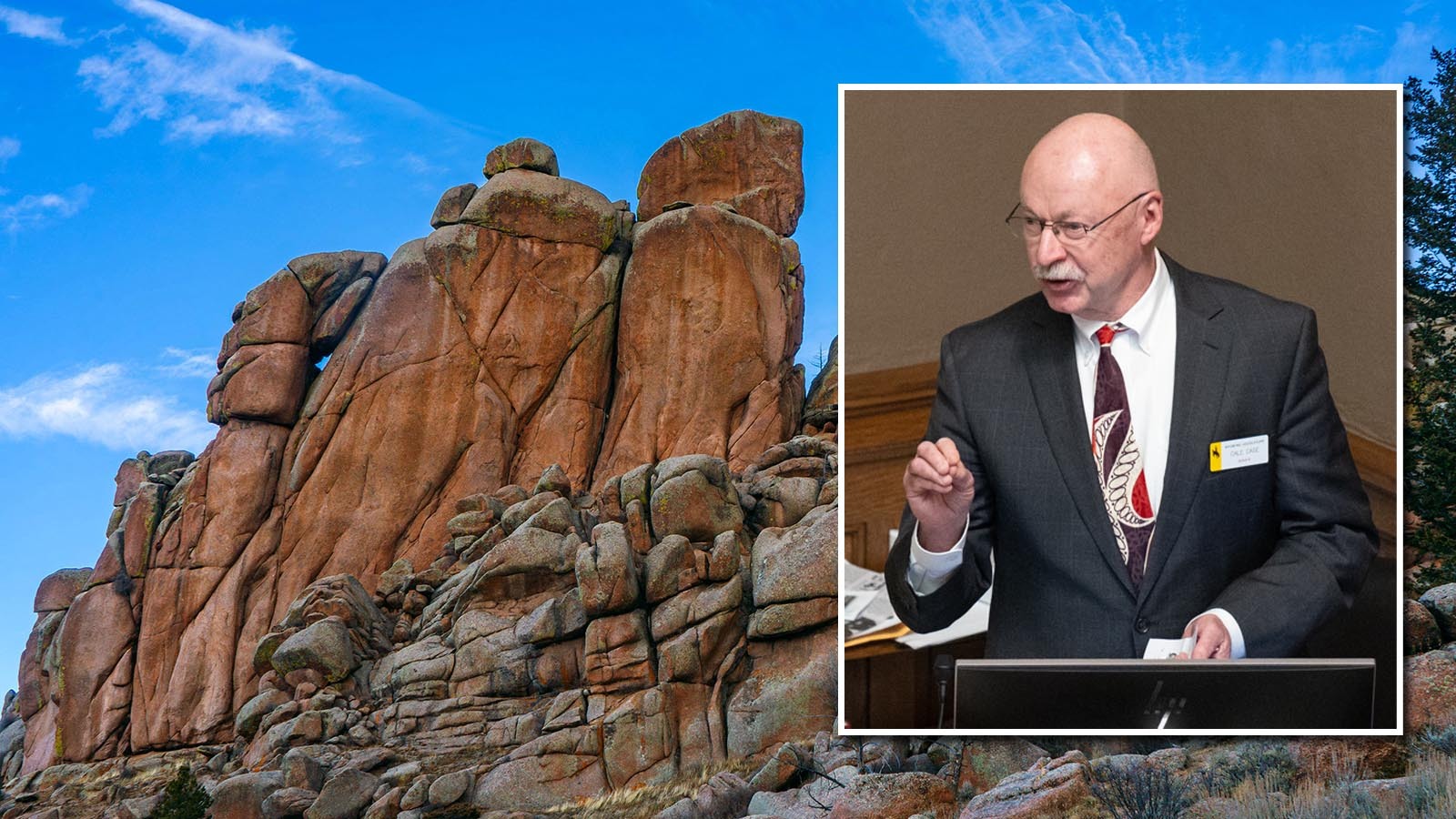 A Wyoming legislator who loves Olympic curling wants to take on "those guys in skirts" in Scotland and Wales and end their monopoly on making curling stones. Sen. Cale Case says Wyoming granite could make the world’s best stones. Some of Wyoming's most recognizable granite formations are in the Vedauwoo Recreation Area between Cheyenne and Laramie.