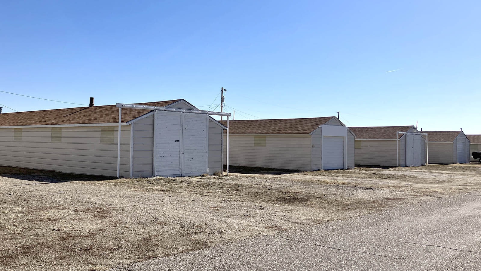 Former Casper Army Air Base barracks can still be seen at the Casper/Natrona County International Airport where Casper Army Air Base existed in World War II. The barracks did not keep out the Wyoming weather according to historical accounts.