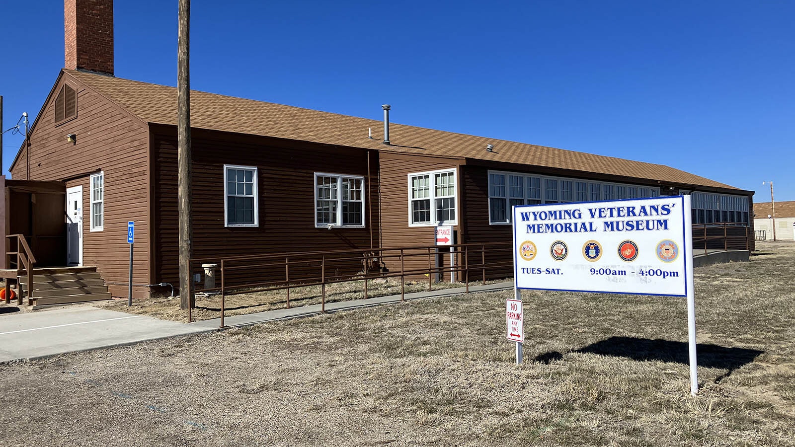 The Wyoming Veterans Memorial Museum is housed in the former enlisted men’s club building at the former Casper Army Air Base site.
