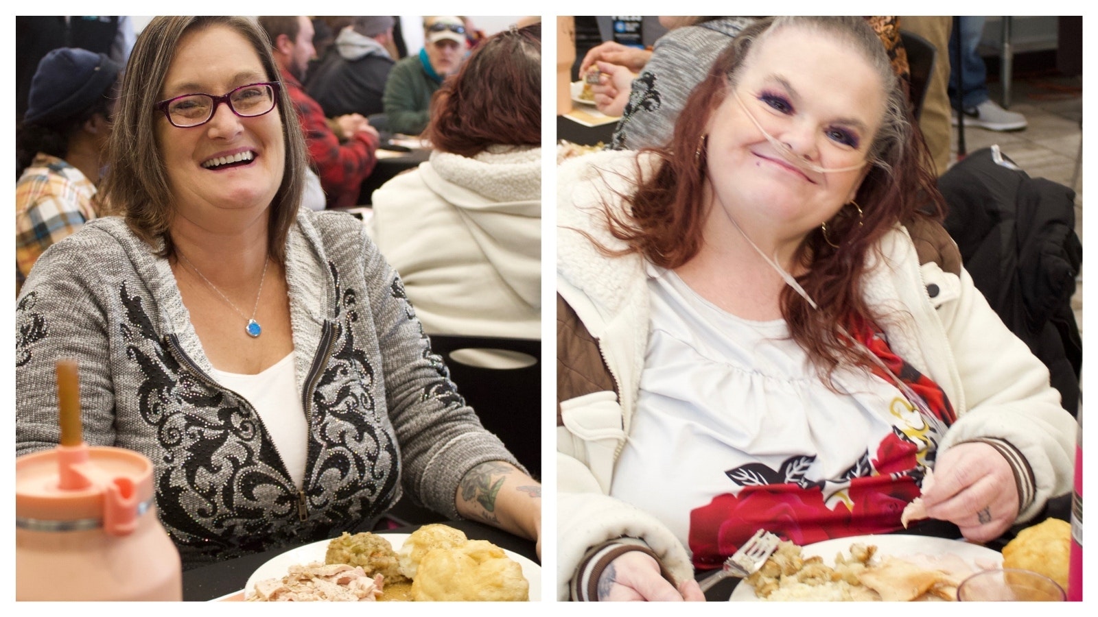 Hundreds of Thanksgiving meals were served Wednesday at the Wyoming Rescue Mission in Casper.