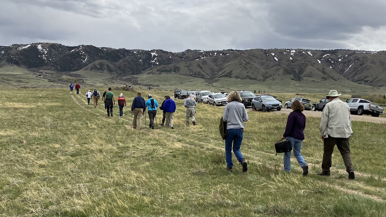 Many participants walked a 3 ½-mile trail through the School Section to see the nature and beauty of the land.