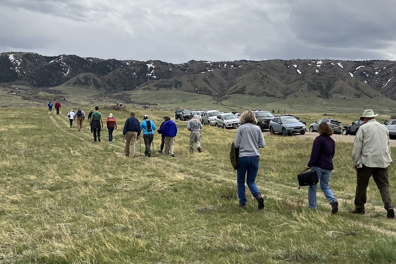 Many participants walked a 3 ½-mile trail through the School Section to see the nature and beauty of the land.