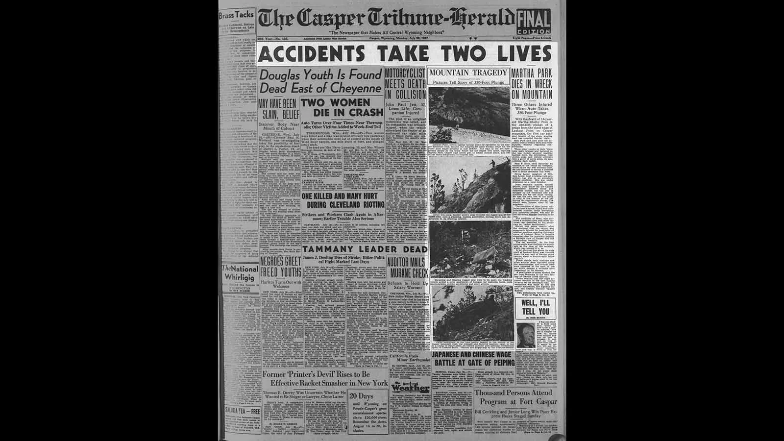 The Story Behind The 90-Year-Old Mangled Wreck On Casper Mountain Is ...