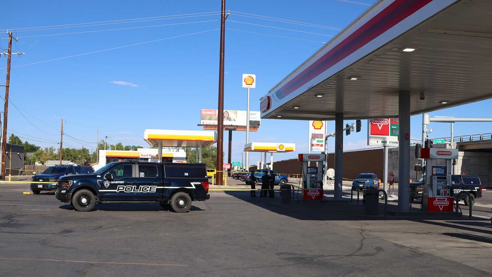 Casper Police are investigating a Sunday afternoon shooting at a North Casper convenience store and gas station on North Center Street.
