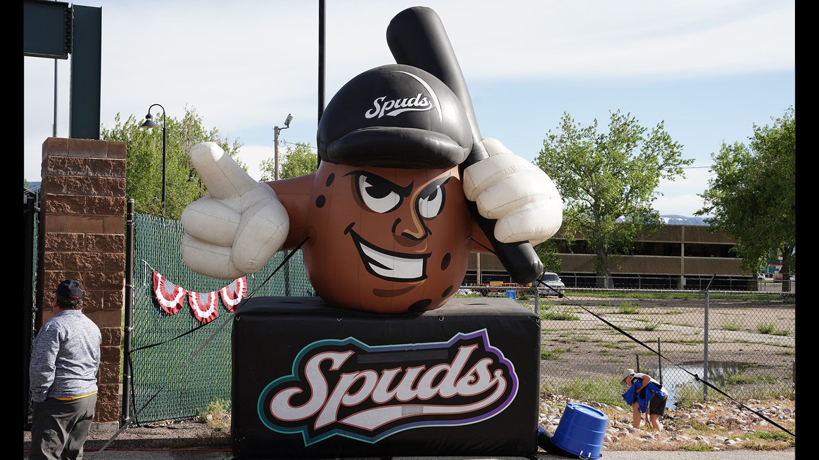 Spudly is the starchy stud mascot for the Casper Spuds.