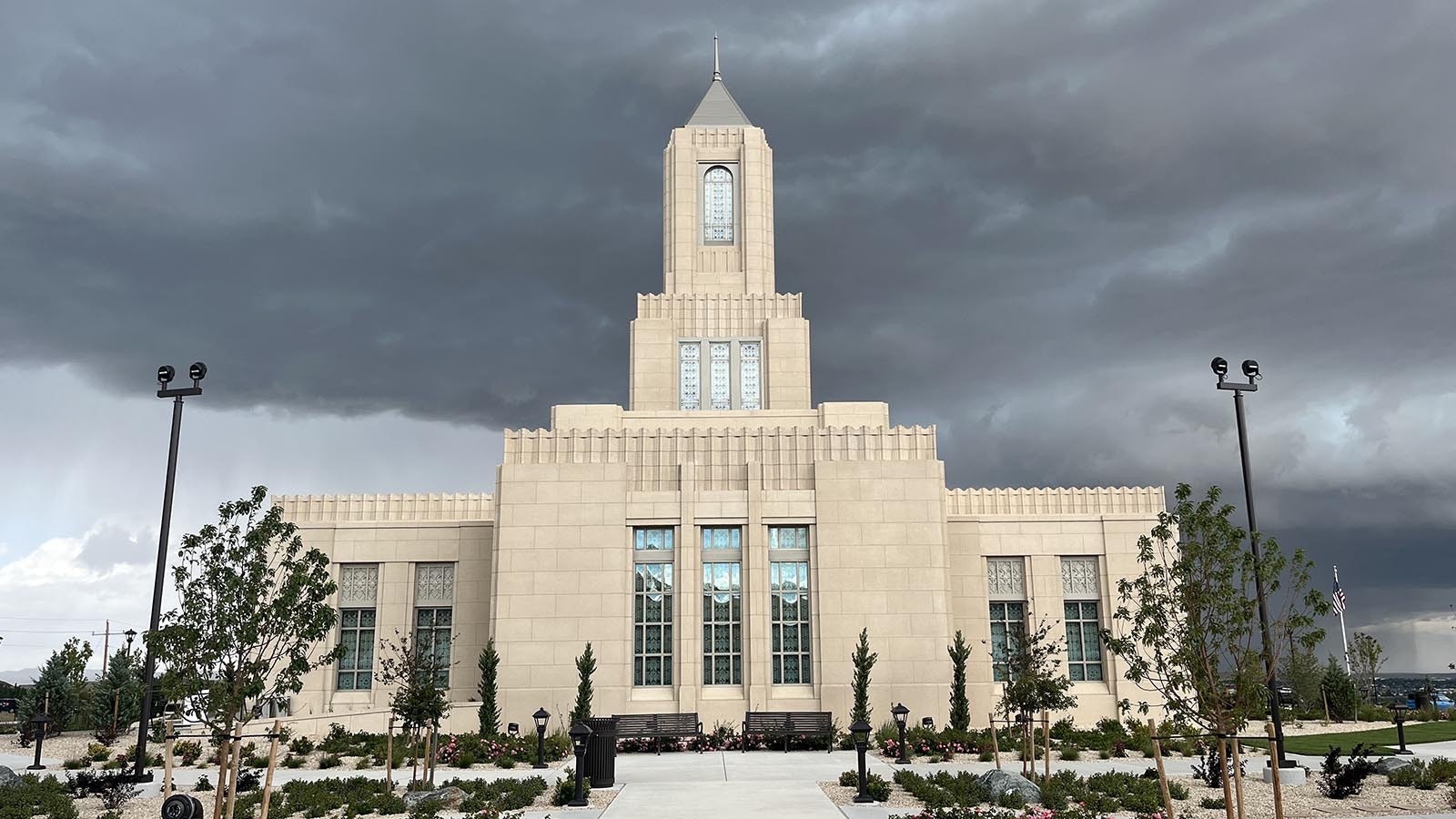 The temple is 97 eet tall, just 4 feet shorter than a controversial temple being built in Cody, but with much less resistance.