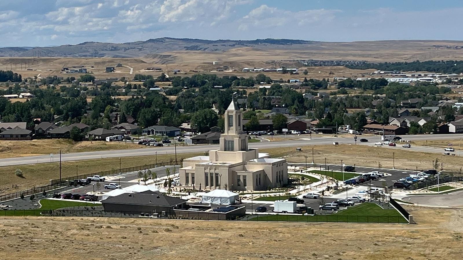 The temple is 97 eet tall, just 4 feet shorter than a controversial temple being built in Cody, but with much less resistance.