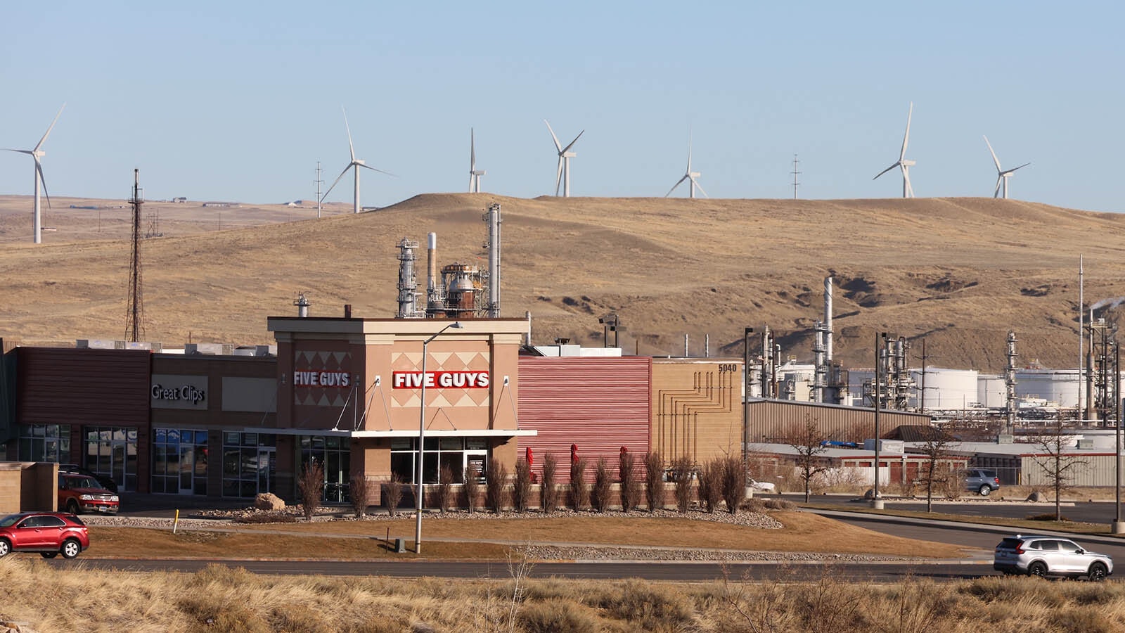 A cluster of turbines sitting idle in the December winds outside Casper will remain idle into the next year.