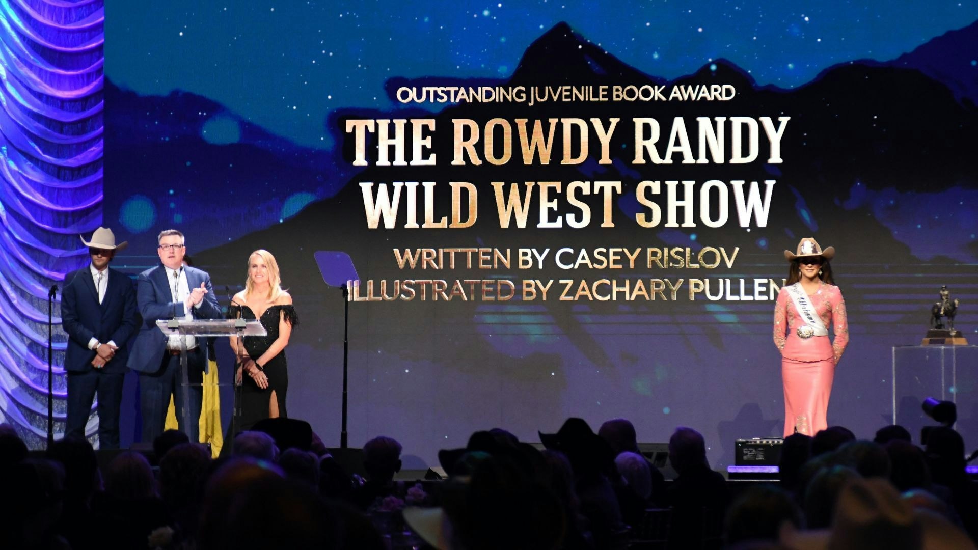 Casey Rislov and Zachary Pullen wrote and illustrated "The Rowdy Randy Wild West Show," which was awarded Outstanding Juvenile Book at the recent Western Heritage Awards.