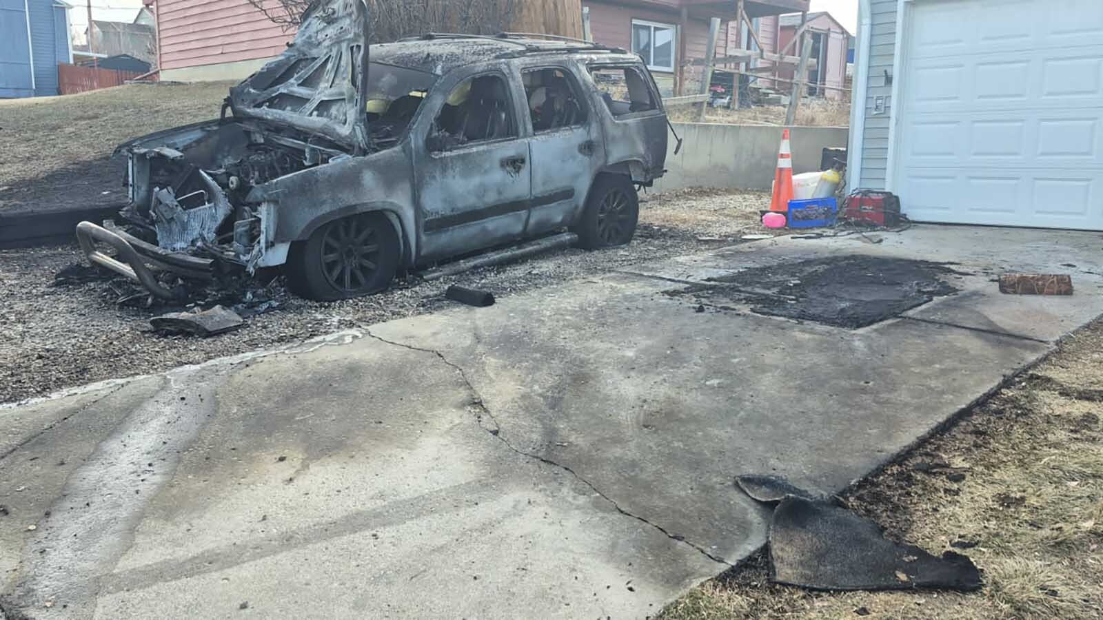 The explosion at Norman Cardinal’s home on 24th Street in Casper claimed the family vehicle.