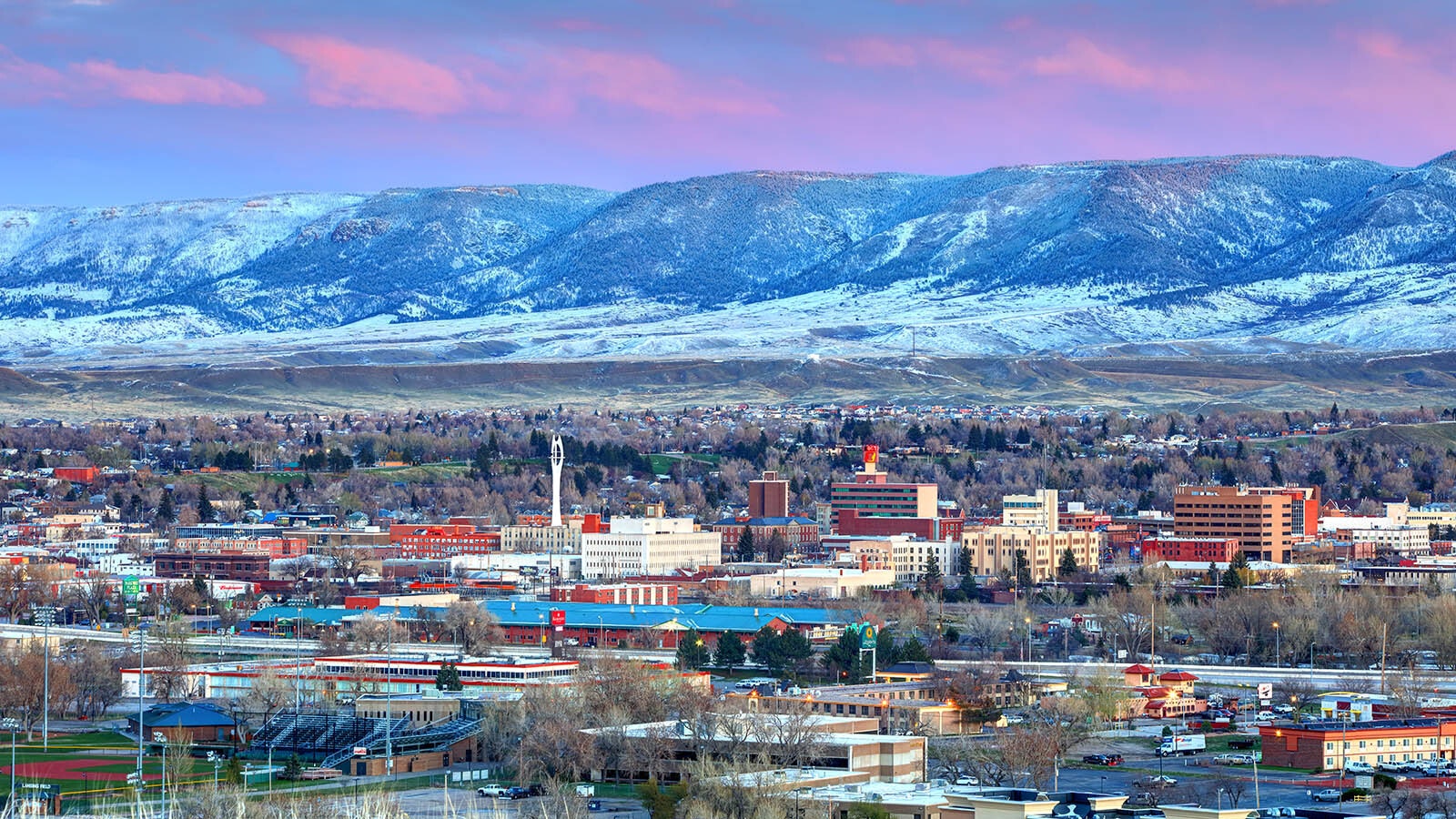 Casper Mountain rises above Casper.