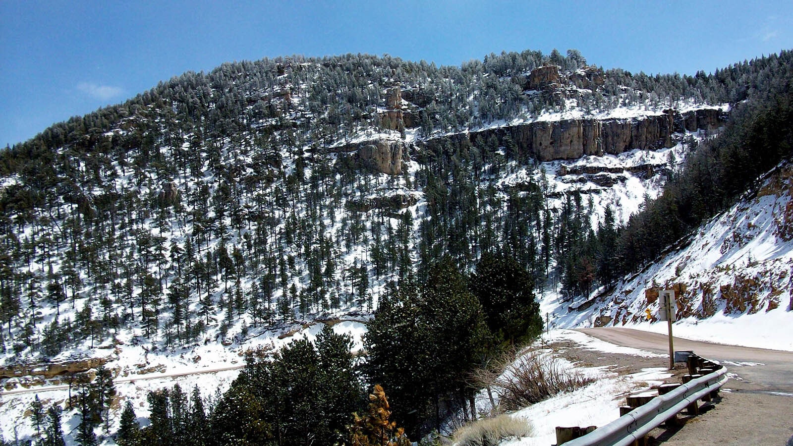 Casper Mountain road is paved and wide, but decades ago was only wide enough for one car at a time, prompting local residents to have scheduled days when they could rive into town.