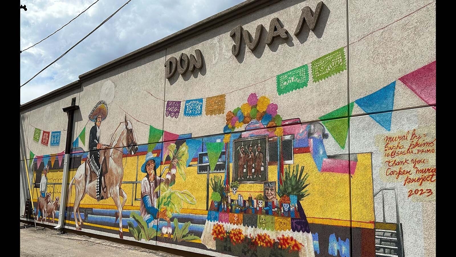 The mural on the Don Juan Mexican Restaurant building is one of more than 300 around Casper.
