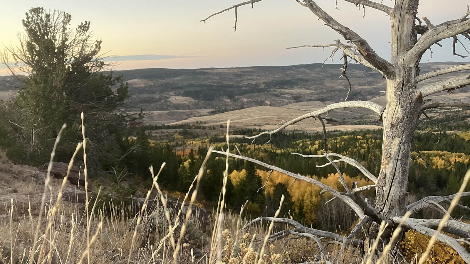 The view from Muddy Mountain south of Casper is easy to get to after a paving project this summer.