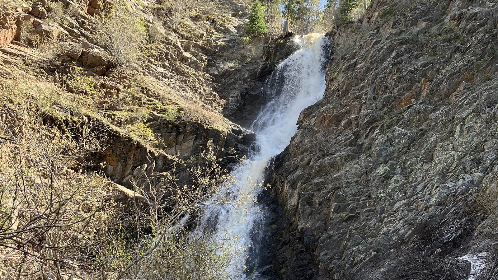 Garden Creek Falls in Casper’s Rotary Park is easily accessible and a draw for people of all ages.