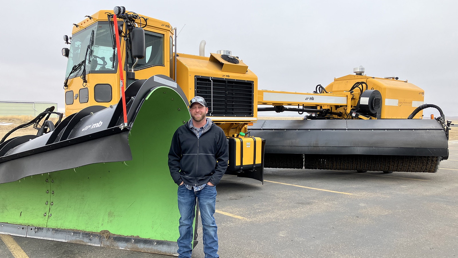 The first tool that the runway crews choose is the plow/broom truck. Airport Deputy Director for Construction and Maintenance Jake Hlavacek said it does a great job removing snow down to the grooved pavement.
