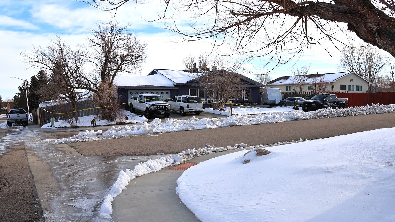 Police in Casper, Wyoming, were dispatched to a southside neighborhood home Saturday night to find an adult male dead. The department isn’t reporting any details other than it’s investigating a “suspicious death.”